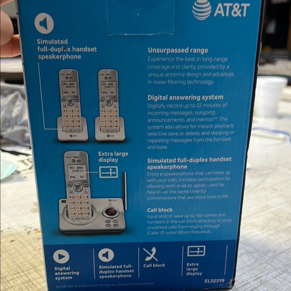 Silver 3 Handset Answering System